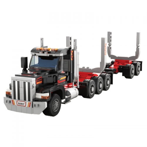 Log Truck Building Blocks Kit DIY Bricks Educational Toys Model Display for Kids Gift 445Pcs Set NO.66027