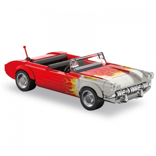 Racing Car Model 1956 Vintage C1 Building Blocks Kit DIY Bricks Educational Toys 250Pcs Set NO.66001