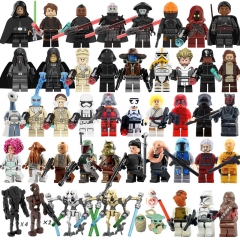 50Pcs Star Wars MOC Mini Action Figures Set Building Blocks DIY Bricks Kids Educatinal Toys