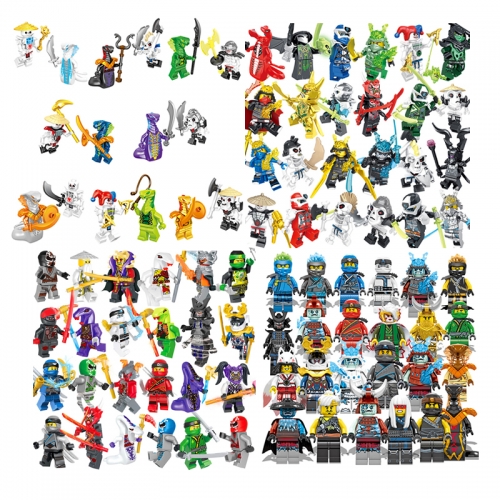 88Pcs MOC Ninjago Building Blocks Mini Figures Assembly Bricks Kids Toys Set Children's Gift
