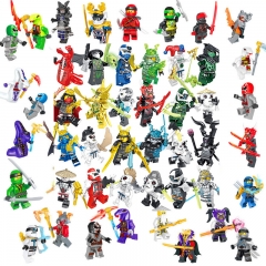 48Pcs Set Ninjago MOC Minifigures Building Blocks Mini Figures Kids Toys