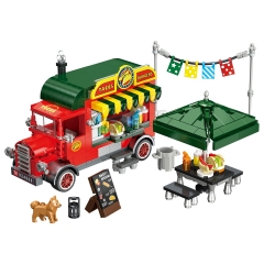 Taco Truck Model Building Blocks Kit DIY Bricks Kids Educational Toys 615Pcs Set JJ9248