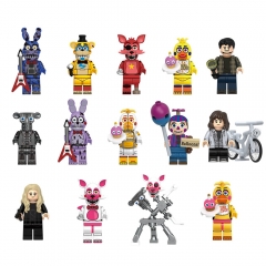 14-Pack Five Nights At Freddy's FNAF Chica Foxy Mike Abby Building Blocks Mini Action Figures Kids Toys Set GG1001 V1005