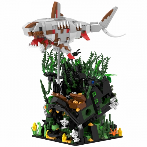 Deathshark's Fortune Building Blocks Display Model DIY Bricks Kids Educational Toys 1014Pcs Set 66160