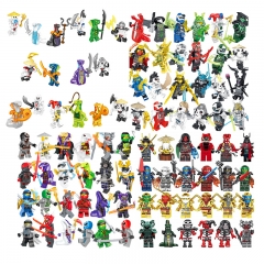 88Pcs MOC Ninjago Building Blocks Mini Figures Assembly Bricks Kids Toys Set Children's Gift