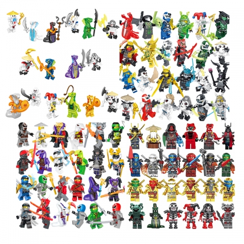 88Pcs MOC Ninjago Building Blocks Mini Figures Assembly Bricks Kids Toys Set Children's Gift