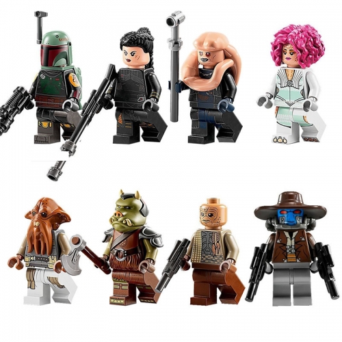 8-Pack Star Wars Characters Building Blocks Mini Figures DIY Bricks Kids Educational Toys Gift for Children KM66021-66028