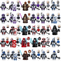Star Wars Mini Figures Clone Troopers Mace Windu SW Minifigs Building Blocks Bricks Doll Toys Gift for Kids TV6117 TV6118 TV6119