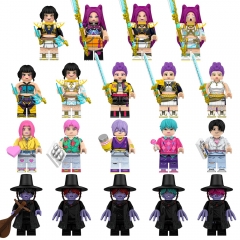 KPop Demon Hun-ters Mini Figures Building Blocks Mira Rumi Zoey Brick Dolls Model Kids Toys