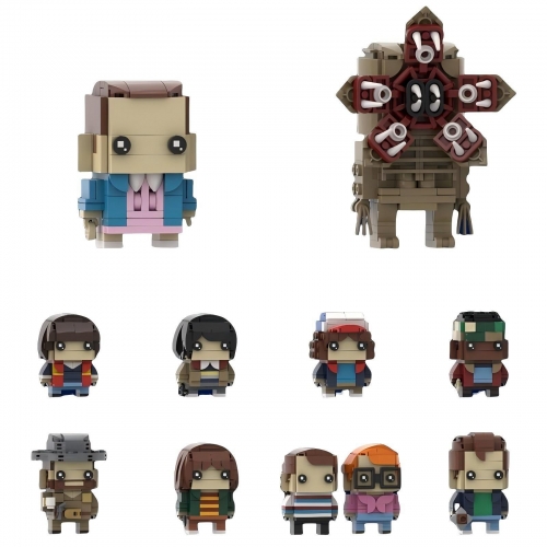 Stranger Things Figures Building Blocks Display Models Demogorgon Eleven Will Mike DIY Bricks Toys Kids Gift