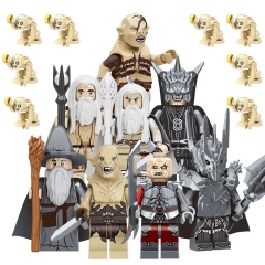 8-Pack The Lord of the Rings Gothmog Gandalf Sauron Building Blocks Mini Figures Kids Educational Toys Set TV6409