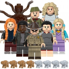 8-Pack Stranger Things Building Blocks Minifigures Hopper Vecna Eleven Holly Mini Figures DIY Bricks Kids Educational Toys G0196
