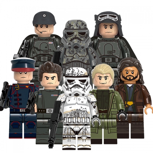 8-Pack Star Wars Building Blocks Mimban Remnant Stormtrooper Mudtrooper Capatin Mini Figures DIY Bricks Kids Toys Set G0119