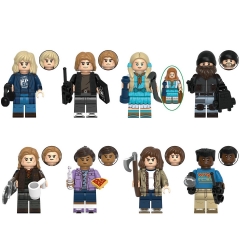 8-Pack Stranger Things Building Blocks Minifigures Robin Jonathon Holly Hopper Mini Figures DIY Bricks Kids Educational Toys G0194