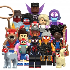 11-Pack Super Heroes Building Blocks Prowler Wolfman Byte Punk Mini Figures Bricks Kids Educational Toys Set KM66067-077
