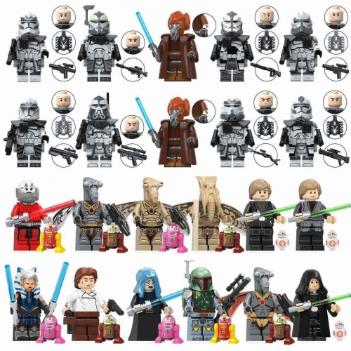 Star Wars Mini Figures Wolfpack Clone Troopers Pio Koon SW Building Blocks Bricks Doll Toys Gift for Kids TV6120 TV6121