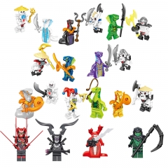 20Pcs MOC Ninjago Lego Compatible Building Blocks Mini Action Figures Assembly Bricks Kids Toys Set Children's Gift