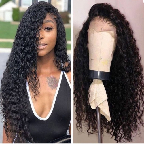 LSS Human Hair Curly Wig