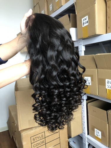 LSS Human Hair Loose Wave Wig