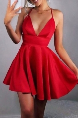 Short red cocktail clearance dresses