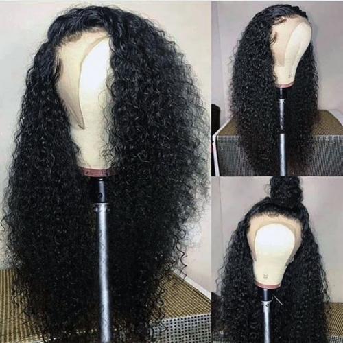 13A Deep Curly 13x6 Lace Front Wigs 150% Density Lace Frontal Virgin Human Deep Curly Hair Lace Wigs  Free Shipping