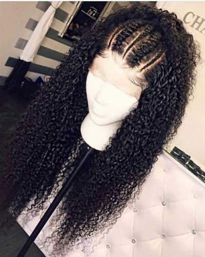 13A 13x4  Lace Frontal Wig 150% Density Deep Curly Wig Virgin Human Hair customize 7 days Free Shipping