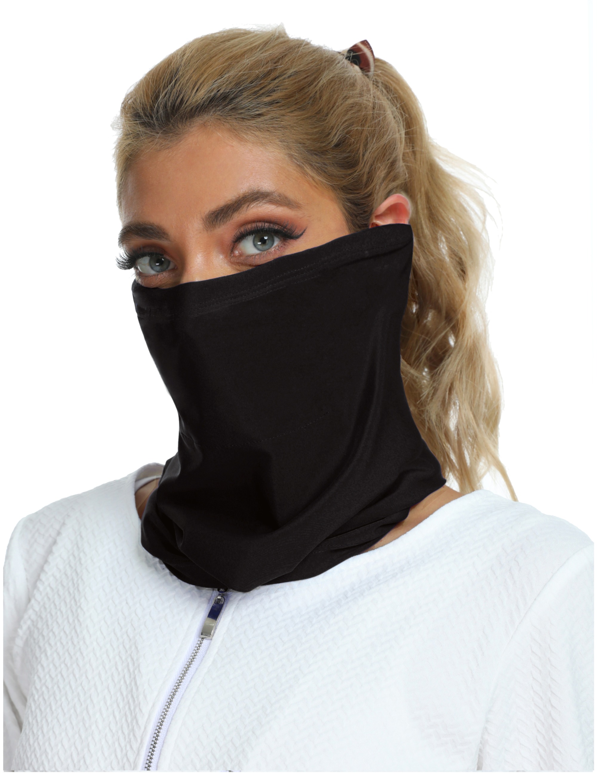 Unisex Face Cover With Filter Pocket, UV & Dust Protection Neck Gaiter ...
