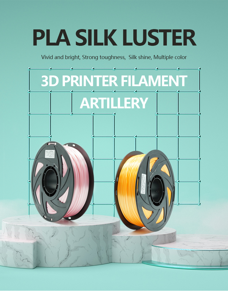 color cobre SILK PLA ácido poliláctico carrete de 1 kg Filamento para impresora 3D 1,75 mm Basics 2,2 libras 