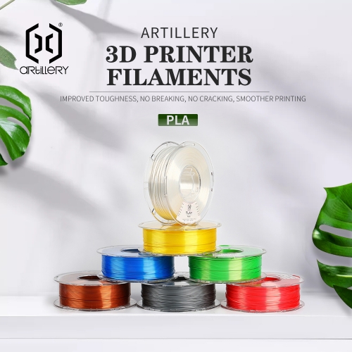Artillery PLA+ 3D New Filament 1.75mm 1kg/Spool +/-0.02mm High-quality filaments 1KG/Packed Multi-colors Filamento White