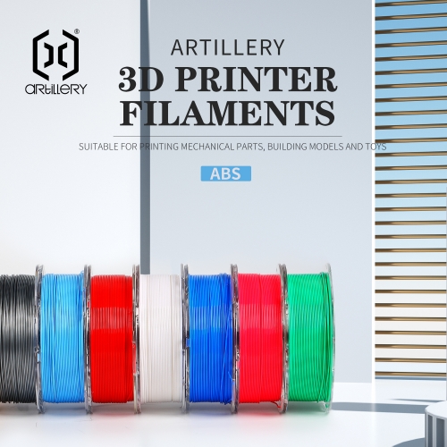 Artillery 3d filaments ABS material 230-270℃ 1KG 1.75mm environmental protection 410M abs refined from corn grain natural