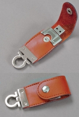 Factory customized business gift leather usb flash drive,usb stick