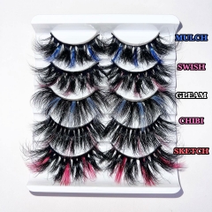5 Pack 25MM Two Tone Mink Lashes (UNICORN COLLECTION 2)