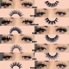 （WHOLESALE）8 PACK 18MM 3D MINK LASHES （WHITE TRAY+CLEAR COVER:NO LOGO）(FREE DHL shipping)