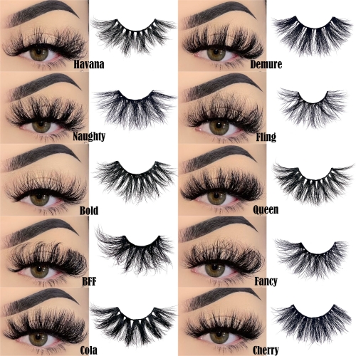 10 PACK 25MM 3D MINK LASHES （DIAMOND EDITION）