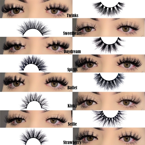 8 PACK 18MM 3D MINK LASHES（BRIDAL BUNDLE）