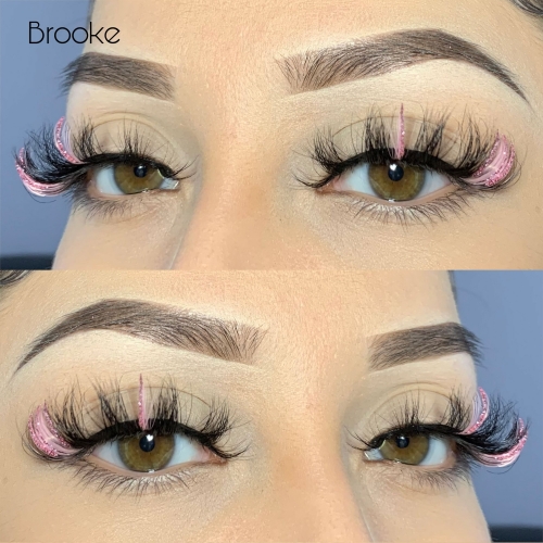 Brooke（18MM GLITTER TWO TONE MINK）