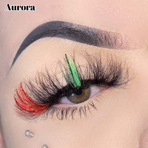 Aurora（25MM GLITTER TWO TONE MINK）