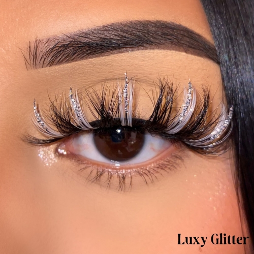 LUXY GLITTER（18MM GLITTER TWO TONE MINK）