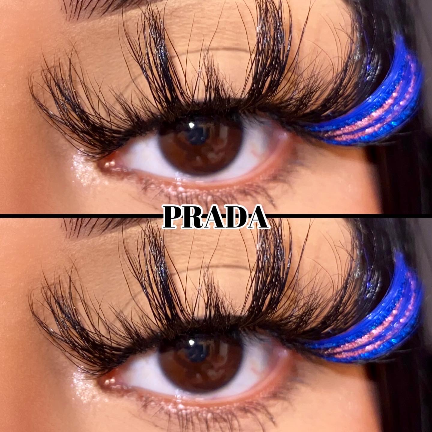 Prada（25MM GLITTER TWO TONE MINK）