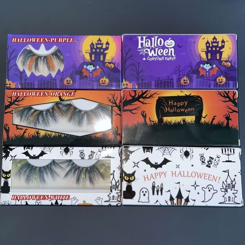 60 PC HALLOWEEN PAPERCARD PACKAGING (NO LASHES INCLUDED)
