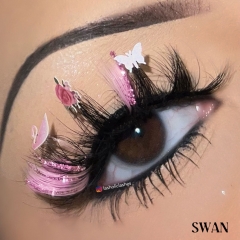 SWAN (18MM FLOWER BUTTERFLIES LASHES)