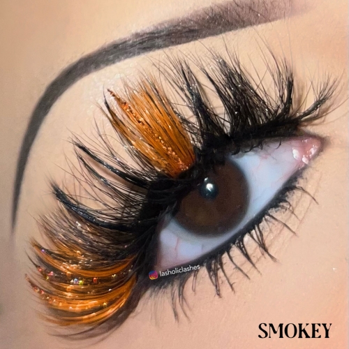 SMOKEY（20MM GLITTER TWO TONE SILK）