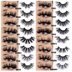 10 SETS 16 PACK 25MM 3D MINK LASHBOOK (With or Without Papercard packaging)