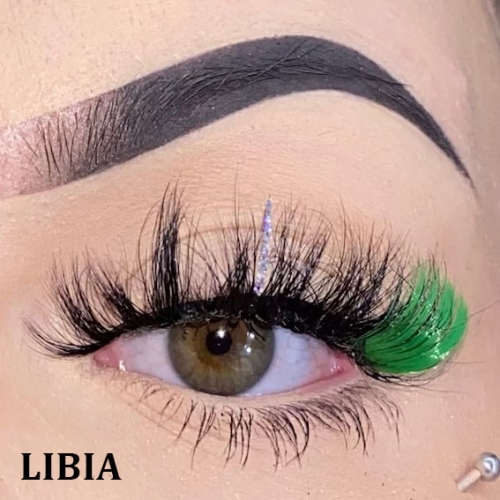 LIBIA（18MM GLITTER TWO TONE MINK）