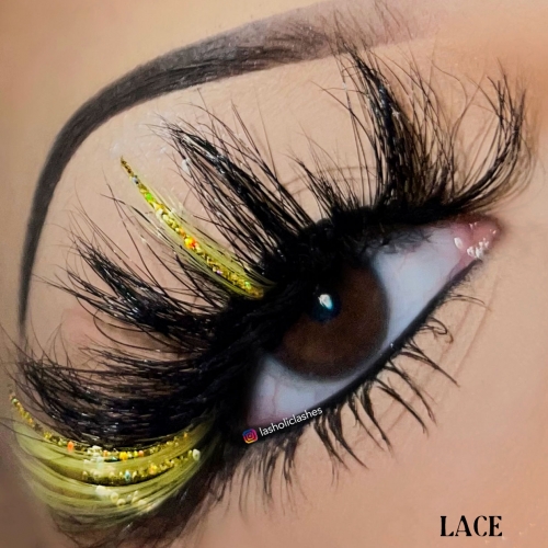 LACE（25MM GLITTER TWO TONE MINK）