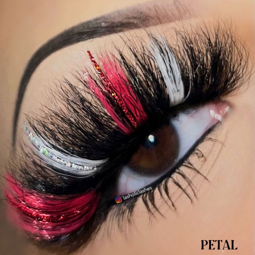 PETAL（25MM GLITTER TWO TONE MINK）