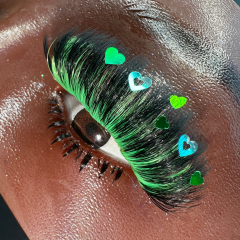 PEACOCK (25mm Ombré Lashes with decals)
