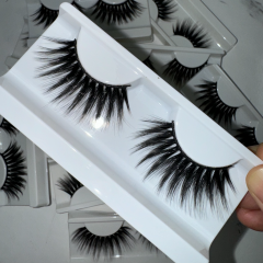 6D14 Dramatic 25mm 3D Silk Lashes (white tray clear cover)