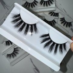A10 Dramatic 25mm 3D Silk Lashes (white tray clear cover)