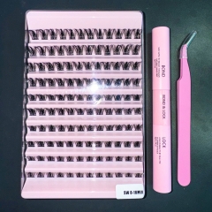 SW DIY Cluster Lashes 10 rows 120 clusters D Curl (Spike Lashes)  KIT